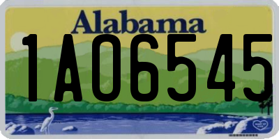 AL license plate 1AO6545
