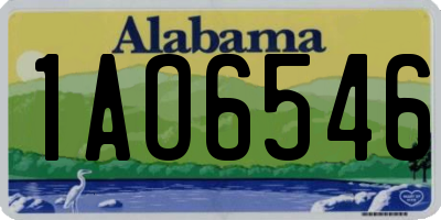 AL license plate 1AO6546