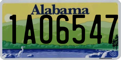 AL license plate 1AO6547