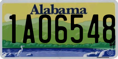 AL license plate 1AO6548