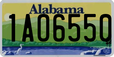AL license plate 1AO6550