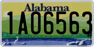 AL license plate 1AO6563
