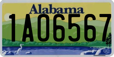 AL license plate 1AO6567
