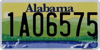 AL license plate 1AO6575