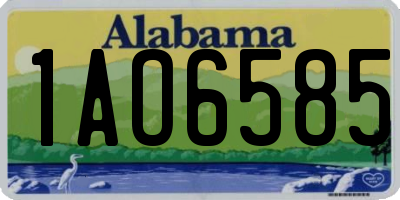 AL license plate 1AO6585