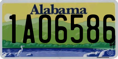 AL license plate 1AO6586