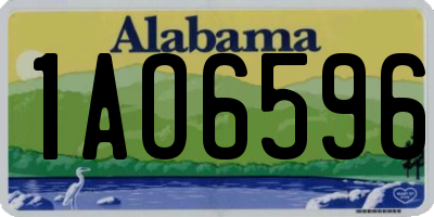 AL license plate 1AO6596