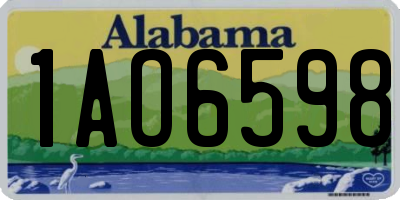 AL license plate 1AO6598
