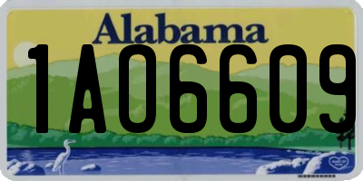 AL license plate 1AO6609