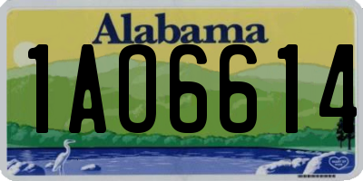 AL license plate 1AO6614