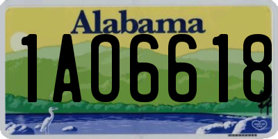 AL license plate 1AO6618