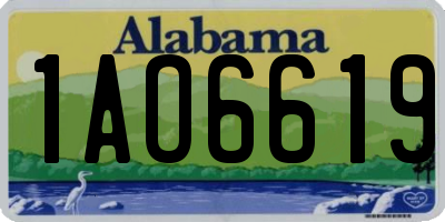 AL license plate 1AO6619