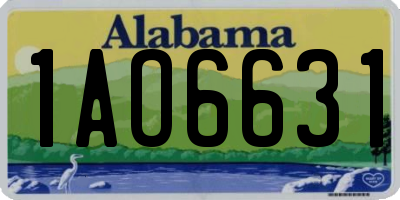 AL license plate 1AO6631