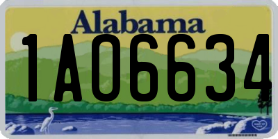 AL license plate 1AO6634