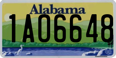 AL license plate 1AO6648