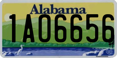 AL license plate 1AO6656