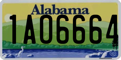 AL license plate 1AO6664