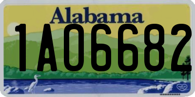 AL license plate 1AO6682
