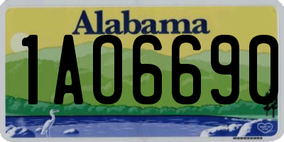 AL license plate 1AO6690