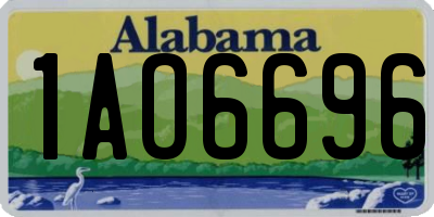 AL license plate 1AO6696
