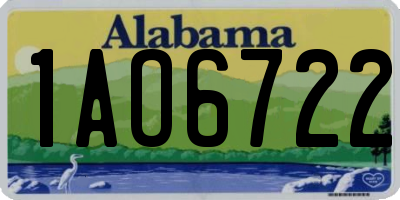 AL license plate 1AO6722