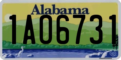 AL license plate 1AO6731