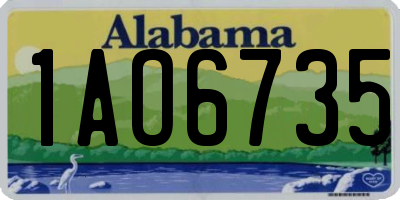 AL license plate 1AO6735