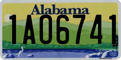 AL license plate 1AO6741