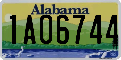 AL license plate 1AO6744