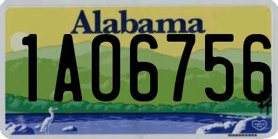 AL license plate 1AO6756