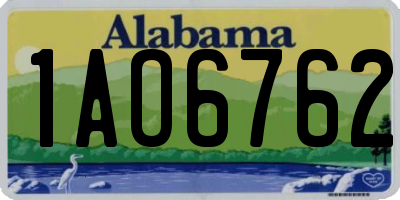 AL license plate 1AO6762