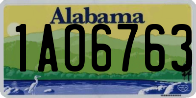 AL license plate 1AO6763