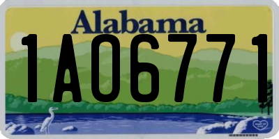 AL license plate 1AO6771
