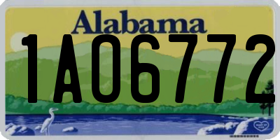 AL license plate 1AO6772