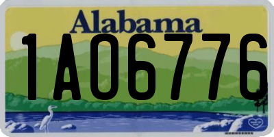 AL license plate 1AO6776
