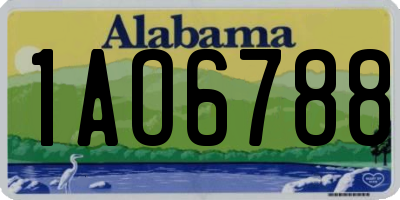 AL license plate 1AO6788