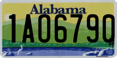 AL license plate 1AO6790