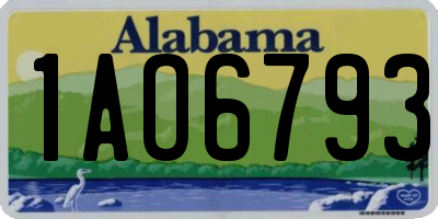 AL license plate 1AO6793