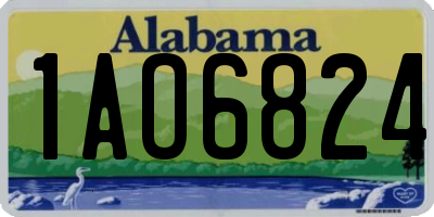 AL license plate 1AO6824
