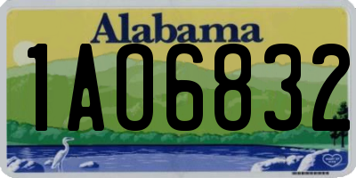 AL license plate 1AO6832