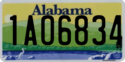 AL license plate 1AO6834