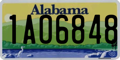 AL license plate 1AO6848