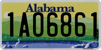 AL license plate 1AO6861
