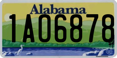AL license plate 1AO6878