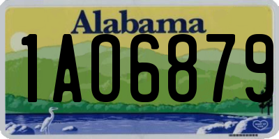 AL license plate 1AO6879