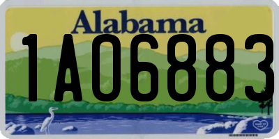 AL license plate 1AO6883