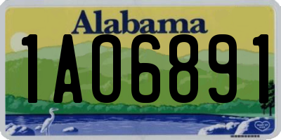 AL license plate 1AO6891
