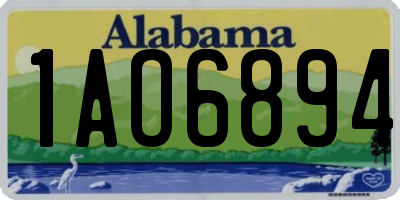 AL license plate 1AO6894