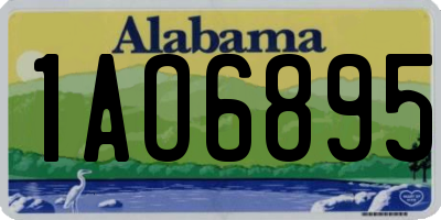 AL license plate 1AO6895