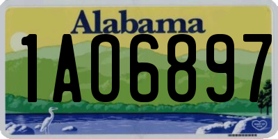 AL license plate 1AO6897